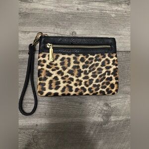 charming charlie wild child leopard wristlet